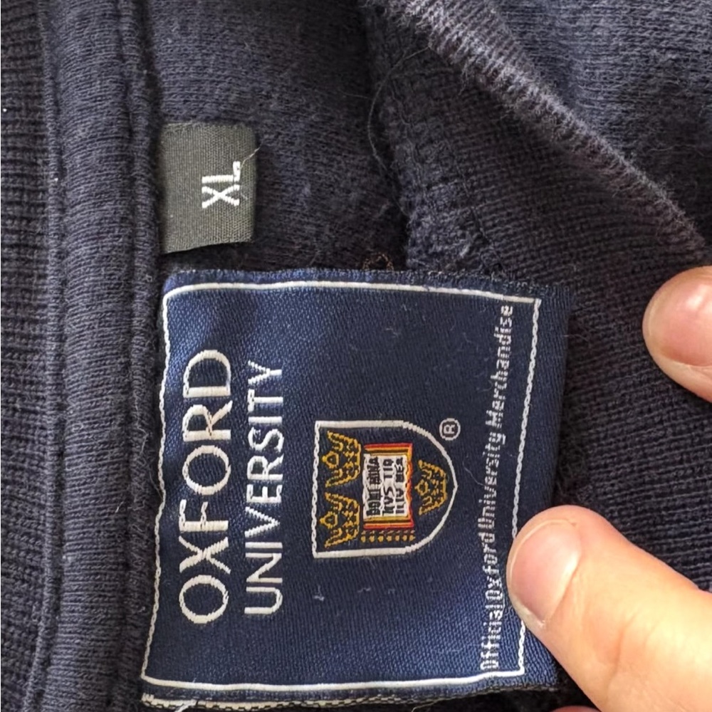 Oxford University Black Crewneck Sweatshirt - Picture 2 of 3